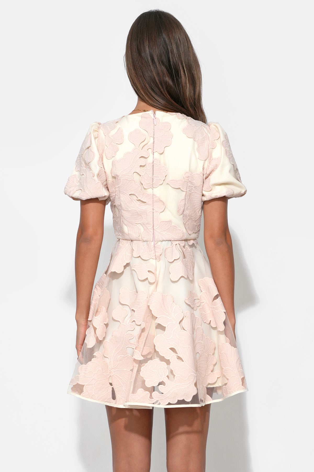 ARIANA EMBROIDERED MINI DRESS