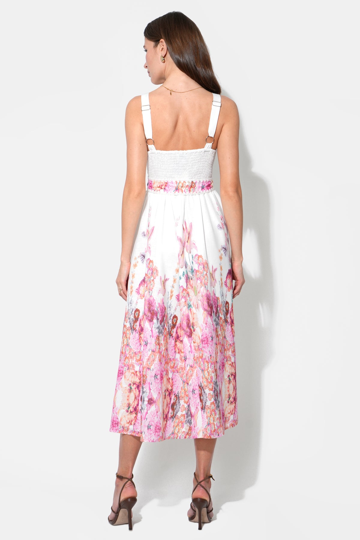 REMI FLORAL MIDI DRESS