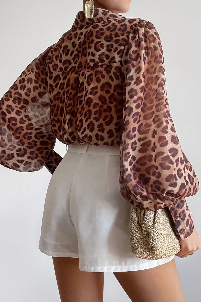 FLEETWOOD BLOUSE - LEOPARD