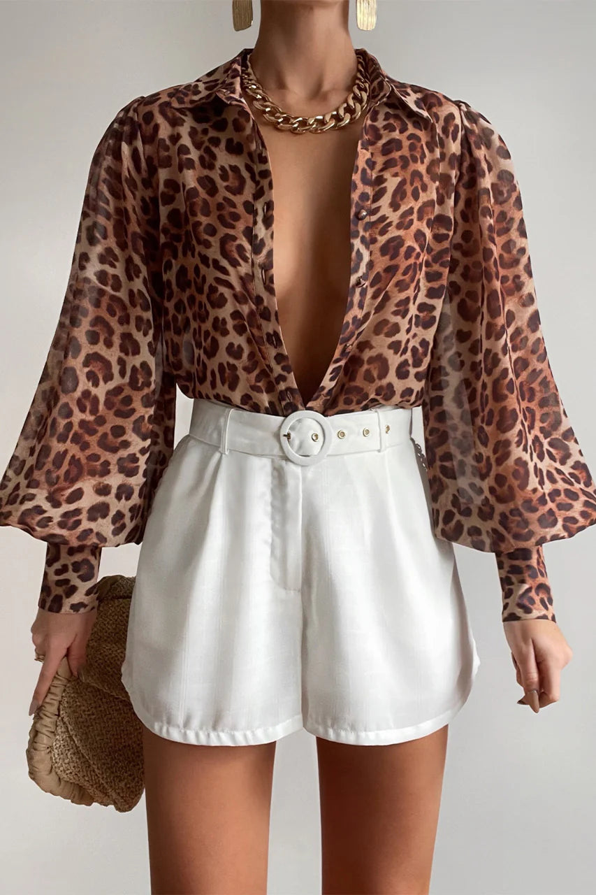 FLEETWOOD BLOUSE - LEOPARD