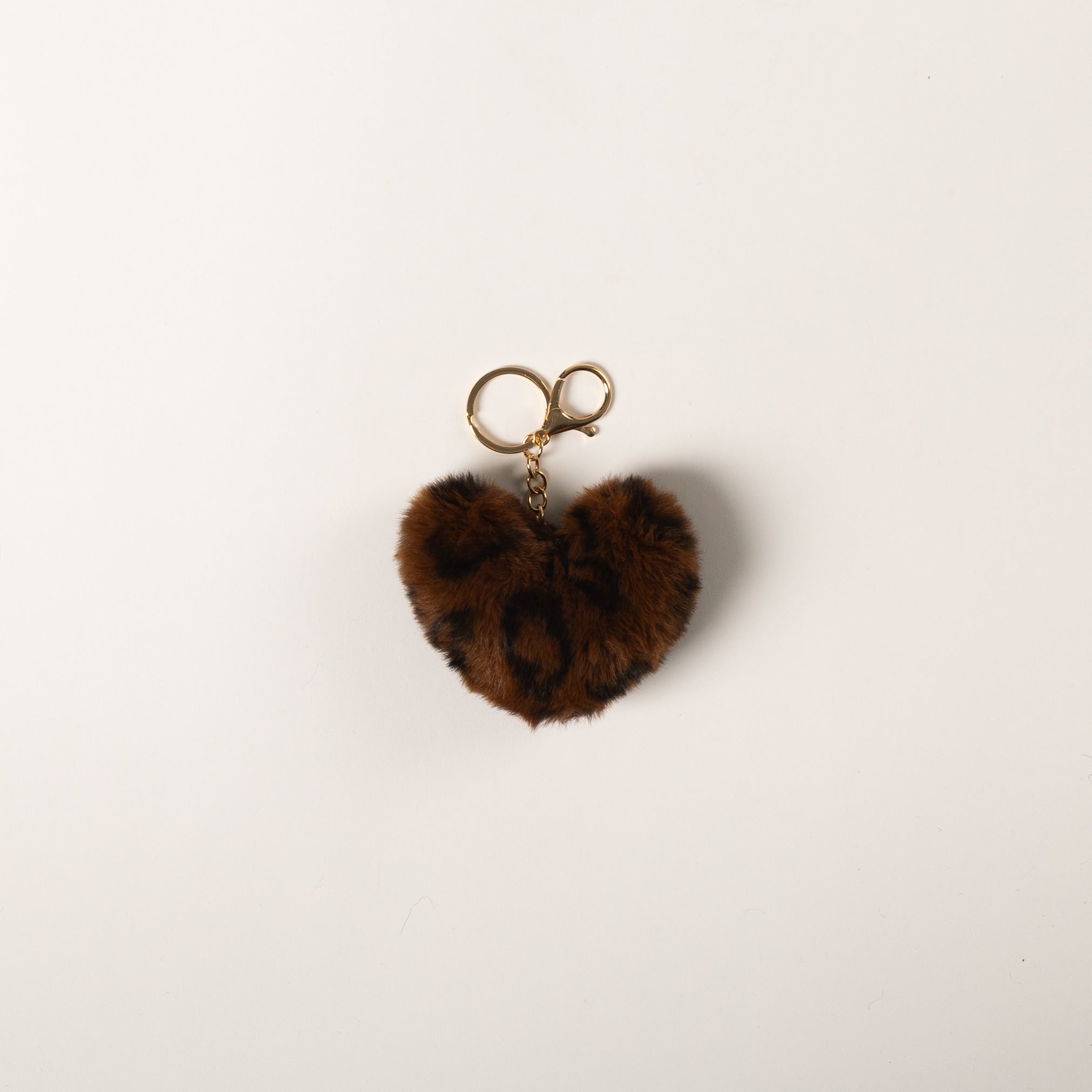 FUR HEART CHARM (VARIOUS COLOURS)