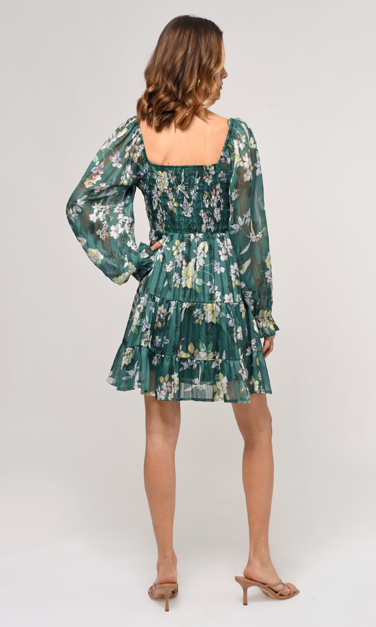 JANELLE SMOCKED MINI DRES