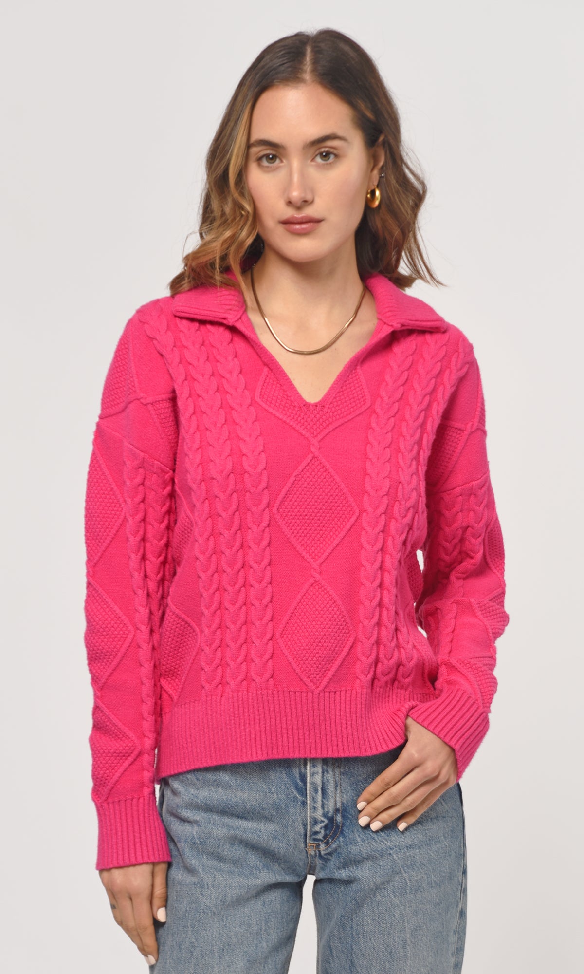 THEA CABLE KNIT SWEATER