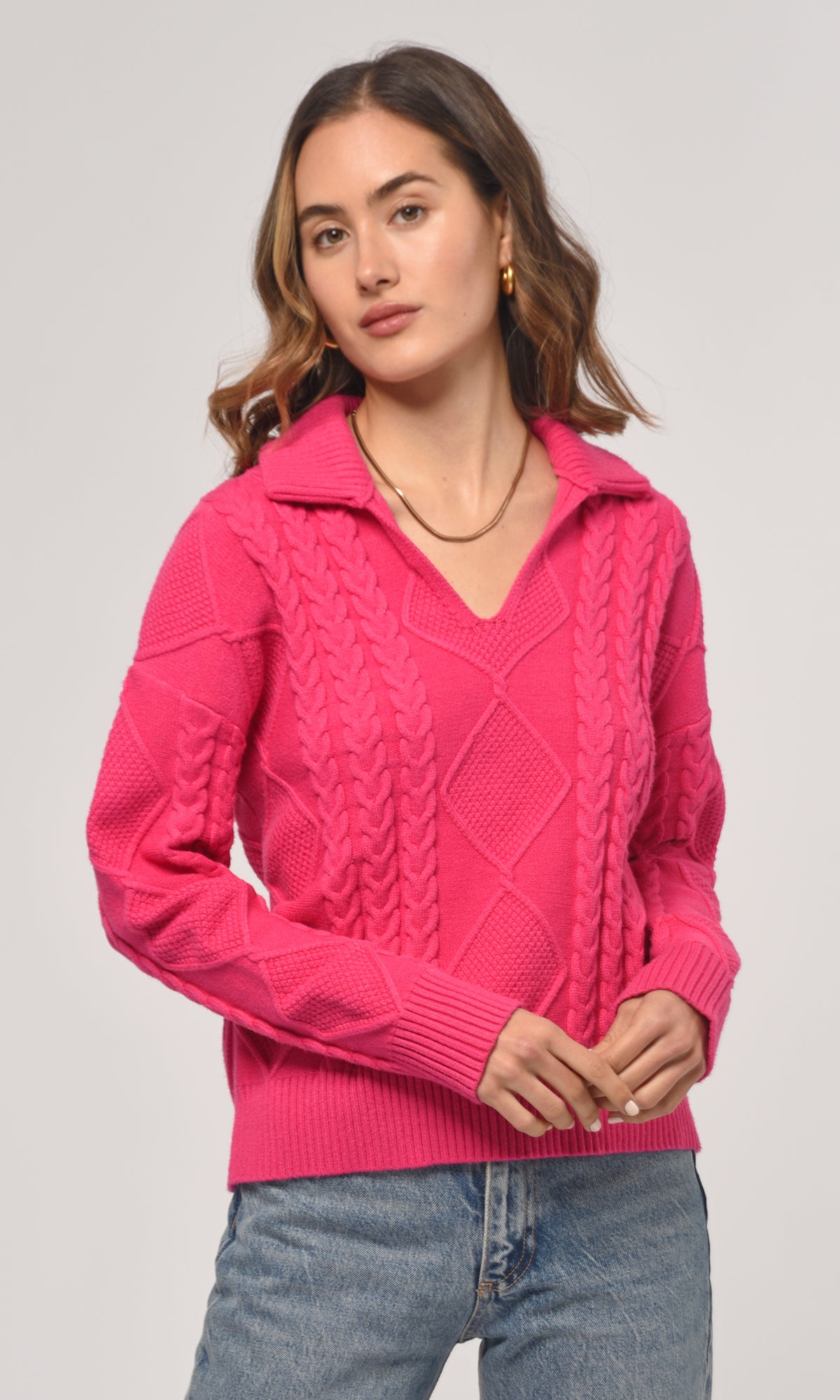 THEA CABLE KNIT SWEATER