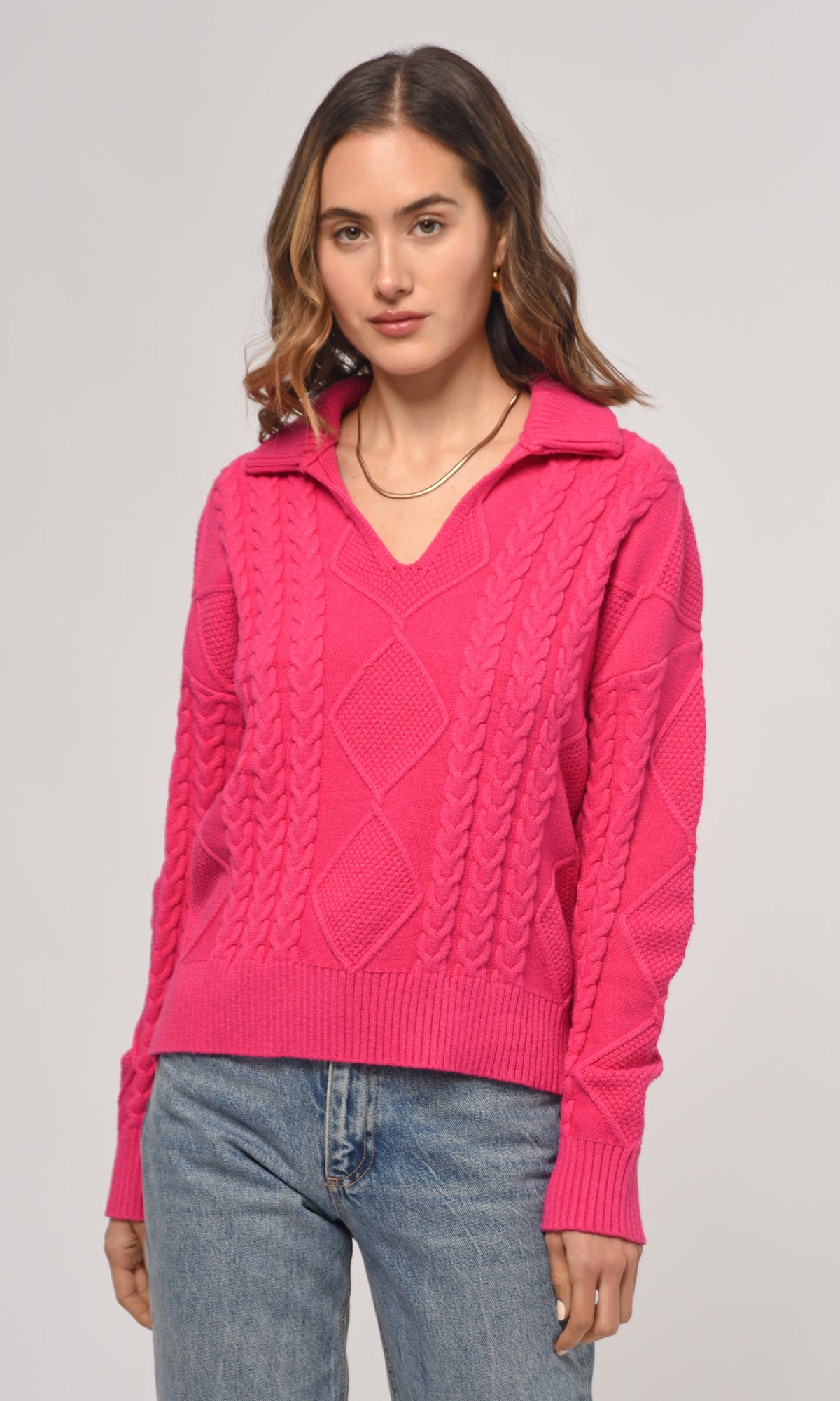 THEA CABLE KNIT SWEATER