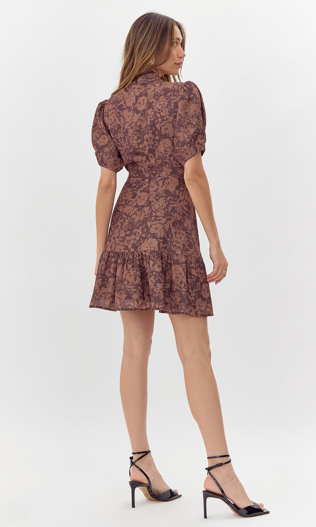MIRA TWIST NECK MINI DRESS