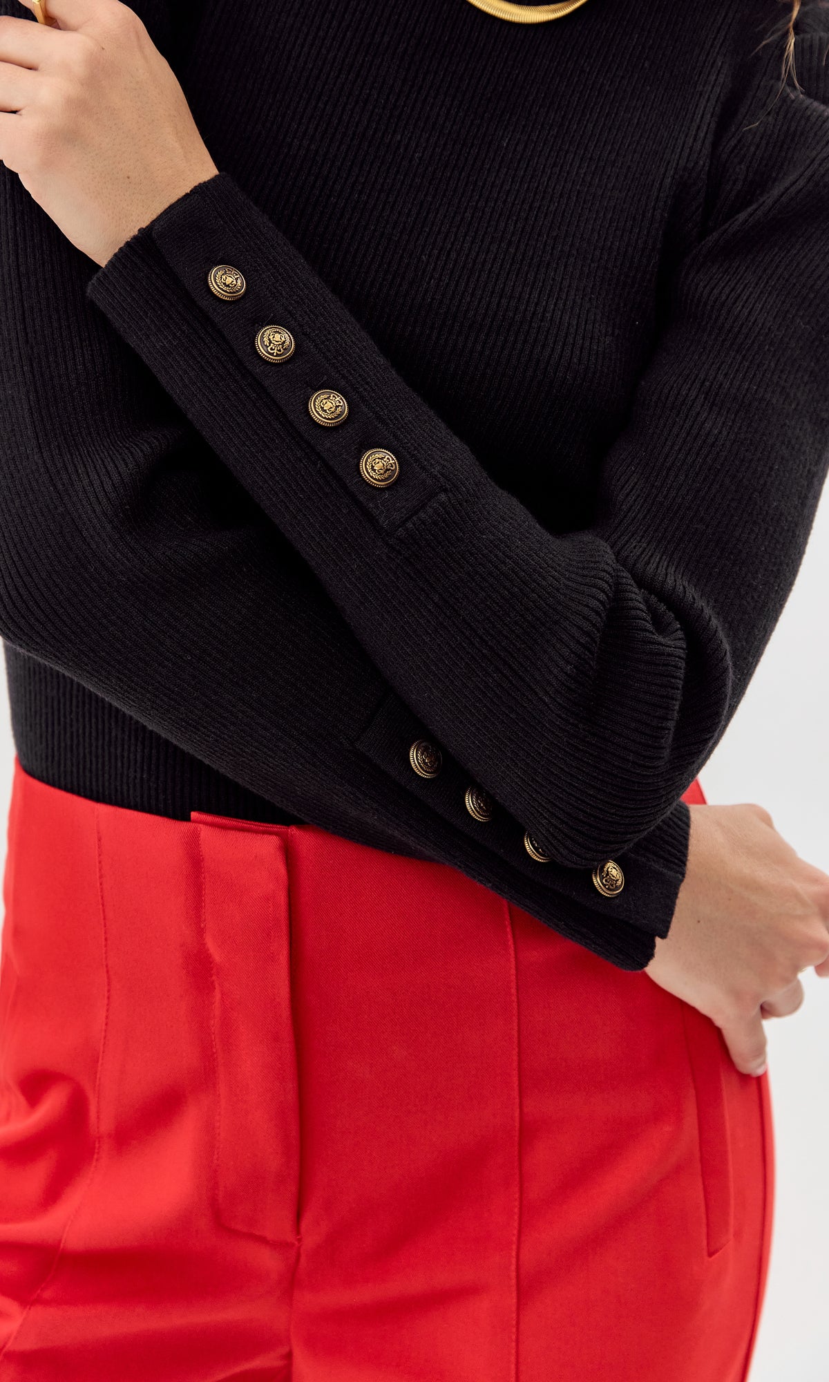 DANI KNIT TOP - BLACK