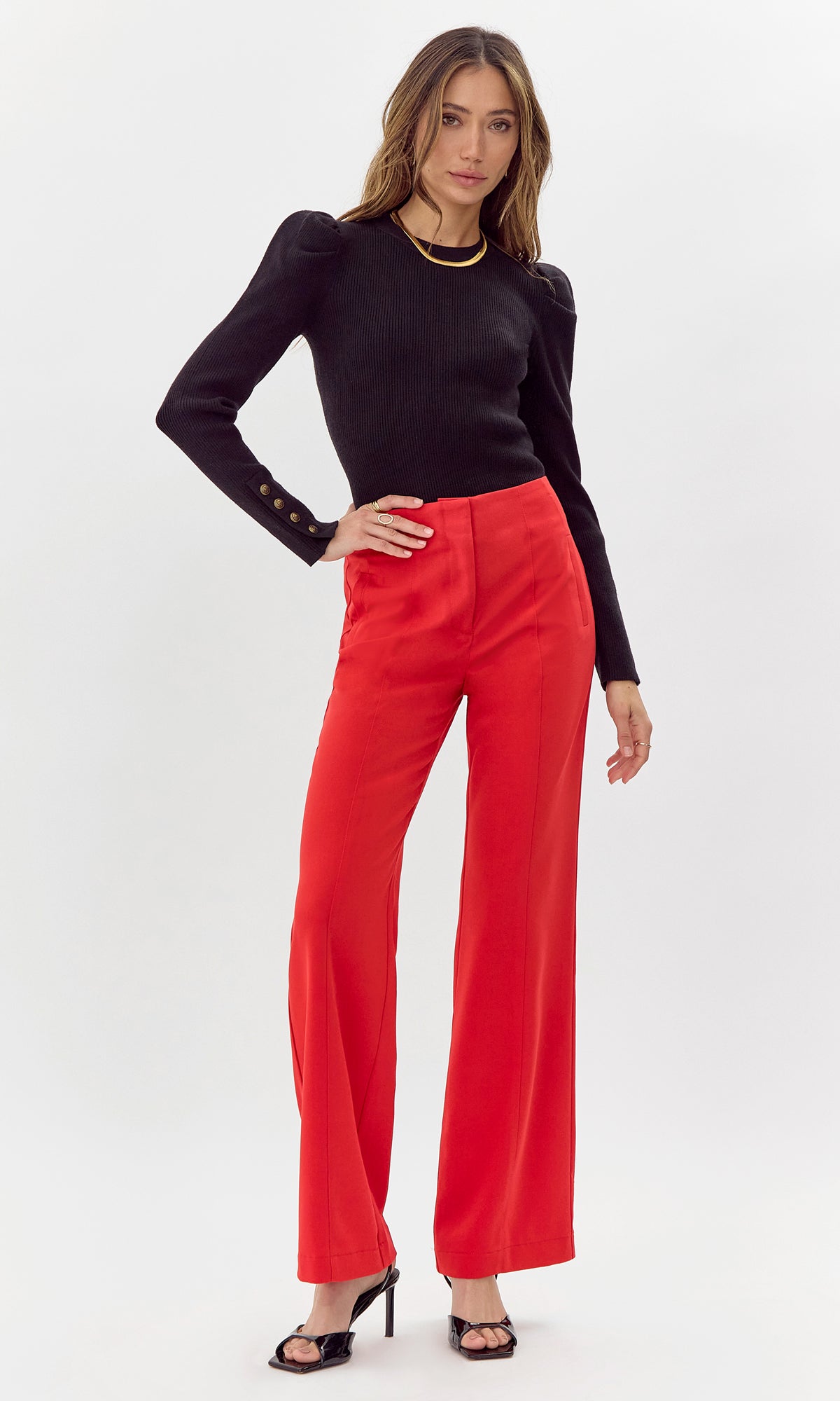 DANI KNIT TOP - BLACK