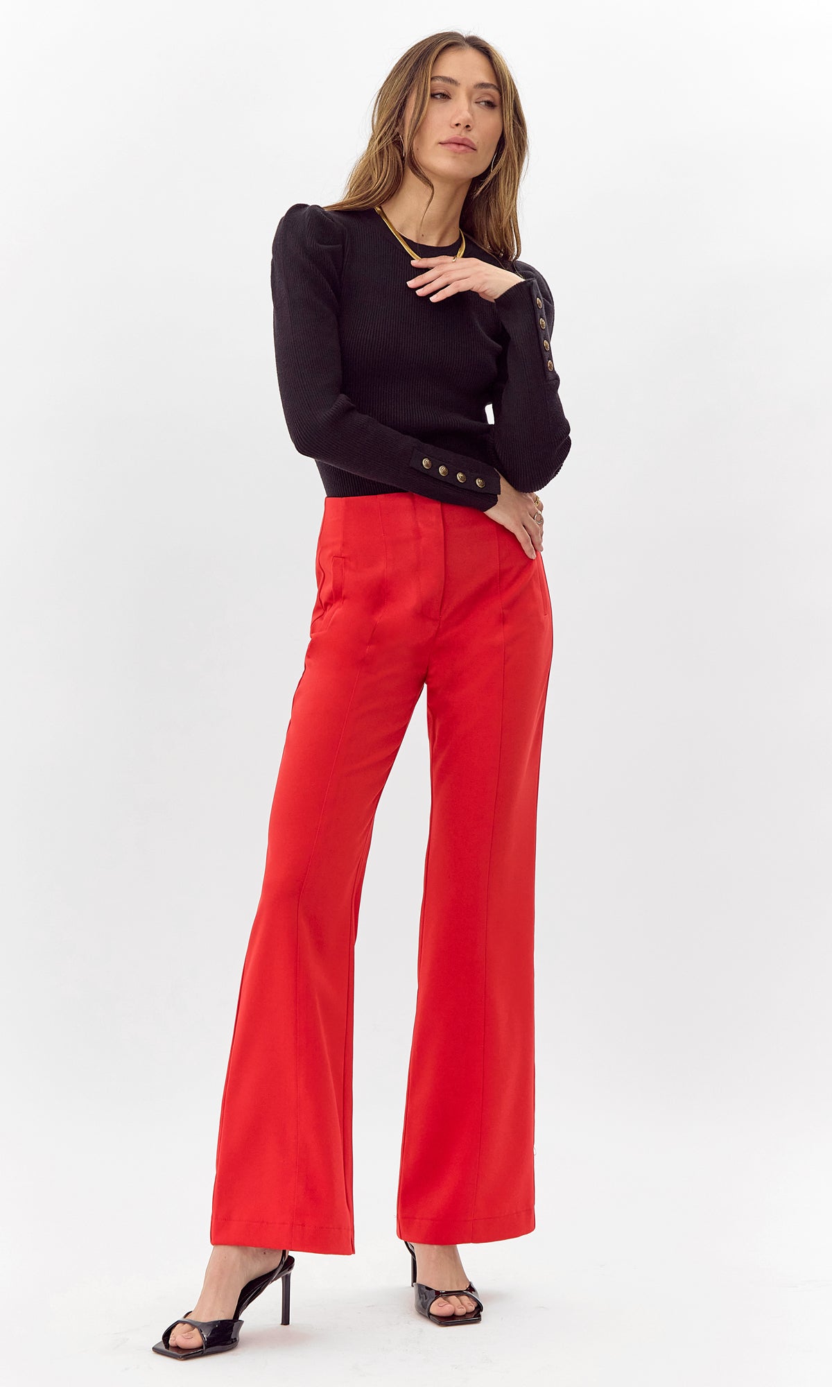 DANI KNIT TOP - BLACK