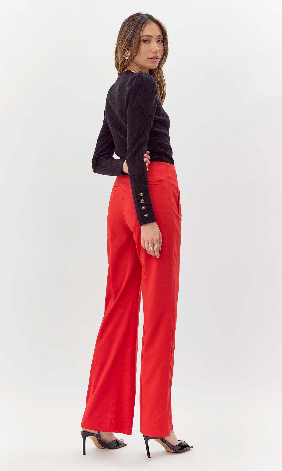 DANI KNIT TOP - BLACK