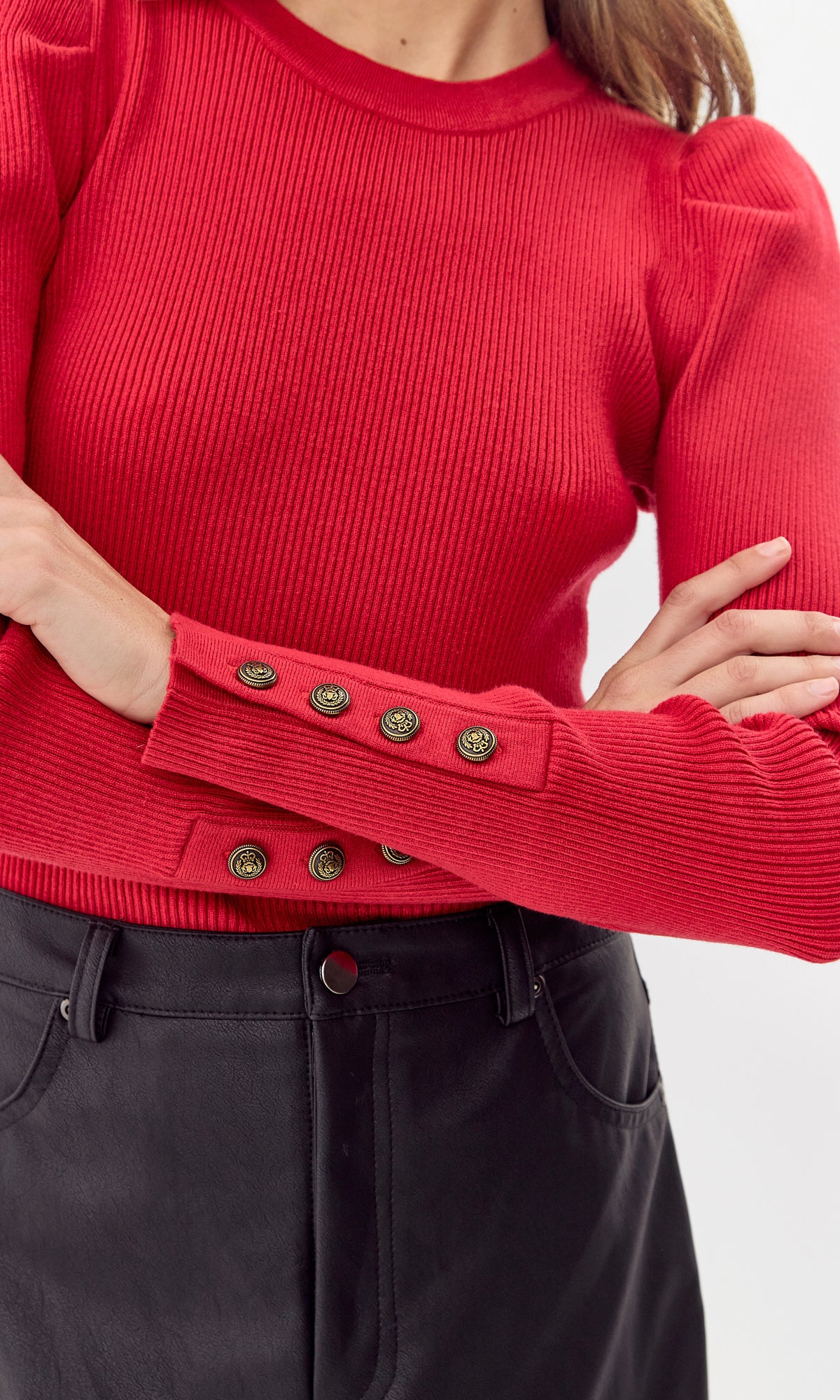 DANI KNIT TOP - RED