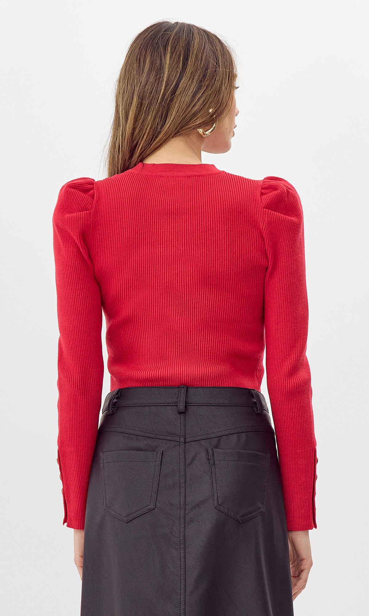 DANI KNIT TOP - RED