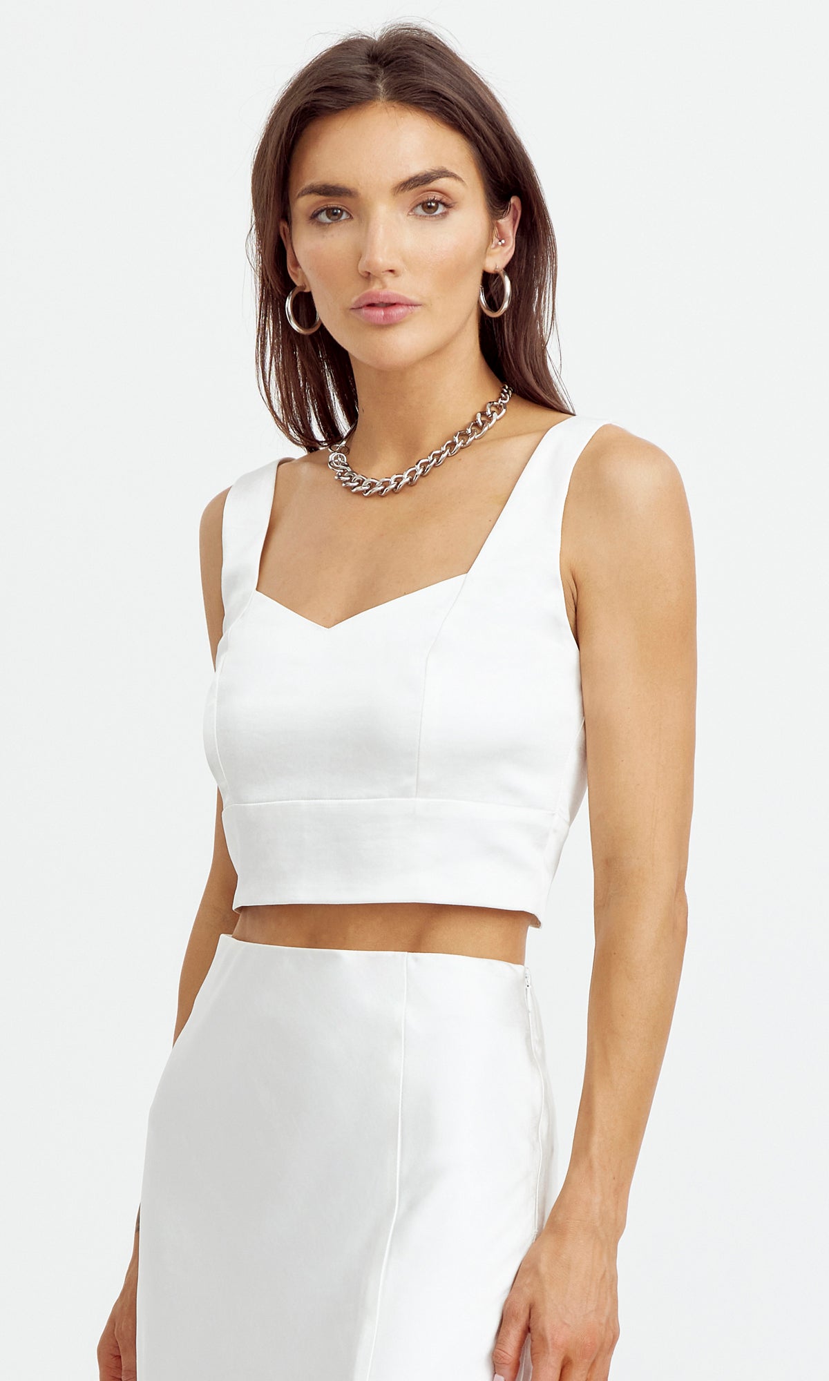BABEL CROPPED TOP - OFF WHITE