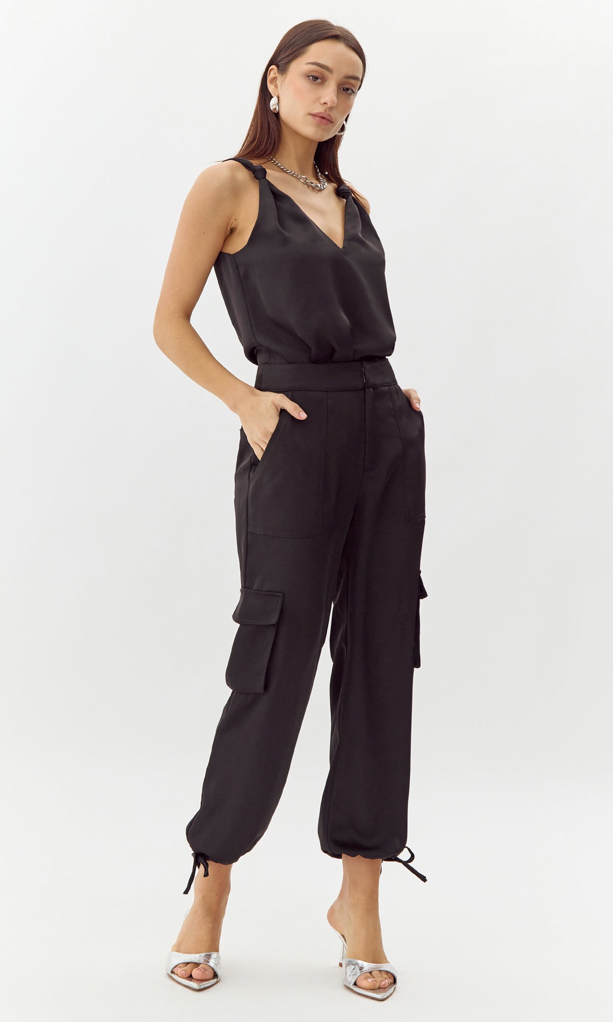 SAMMY SATIN CARGO PANT