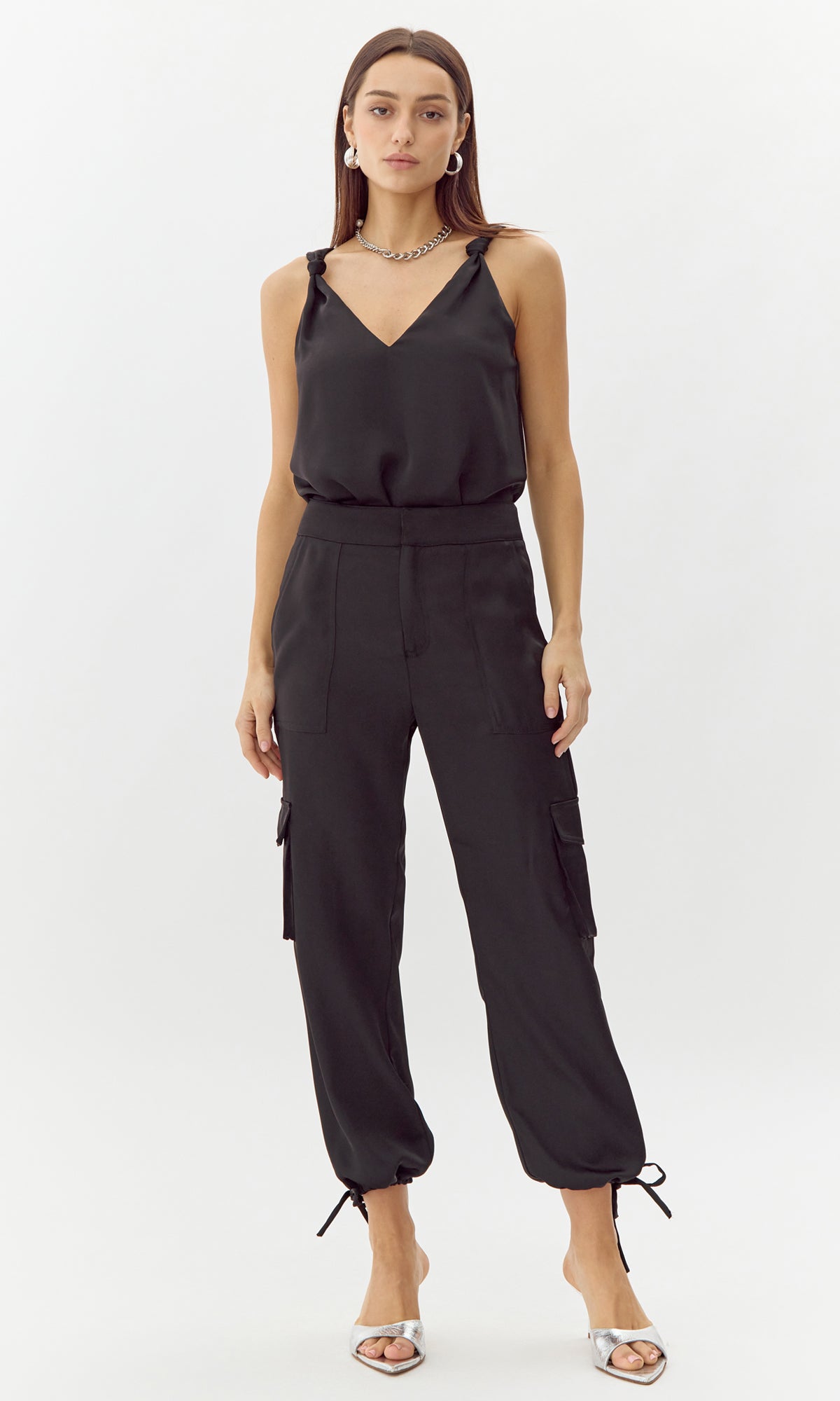 SAMMY SATIN CARGO PANT