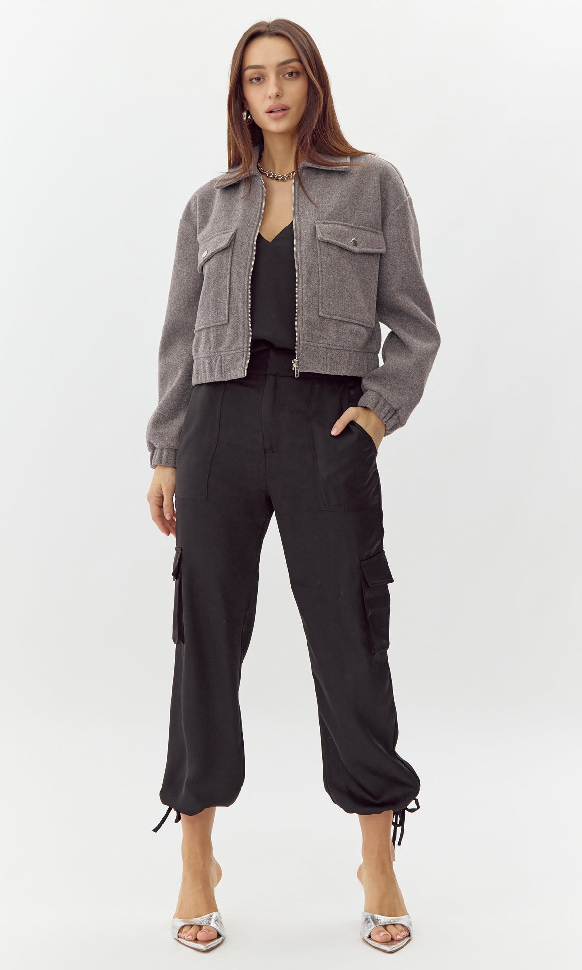 SAMMY SATIN CARGO PANT