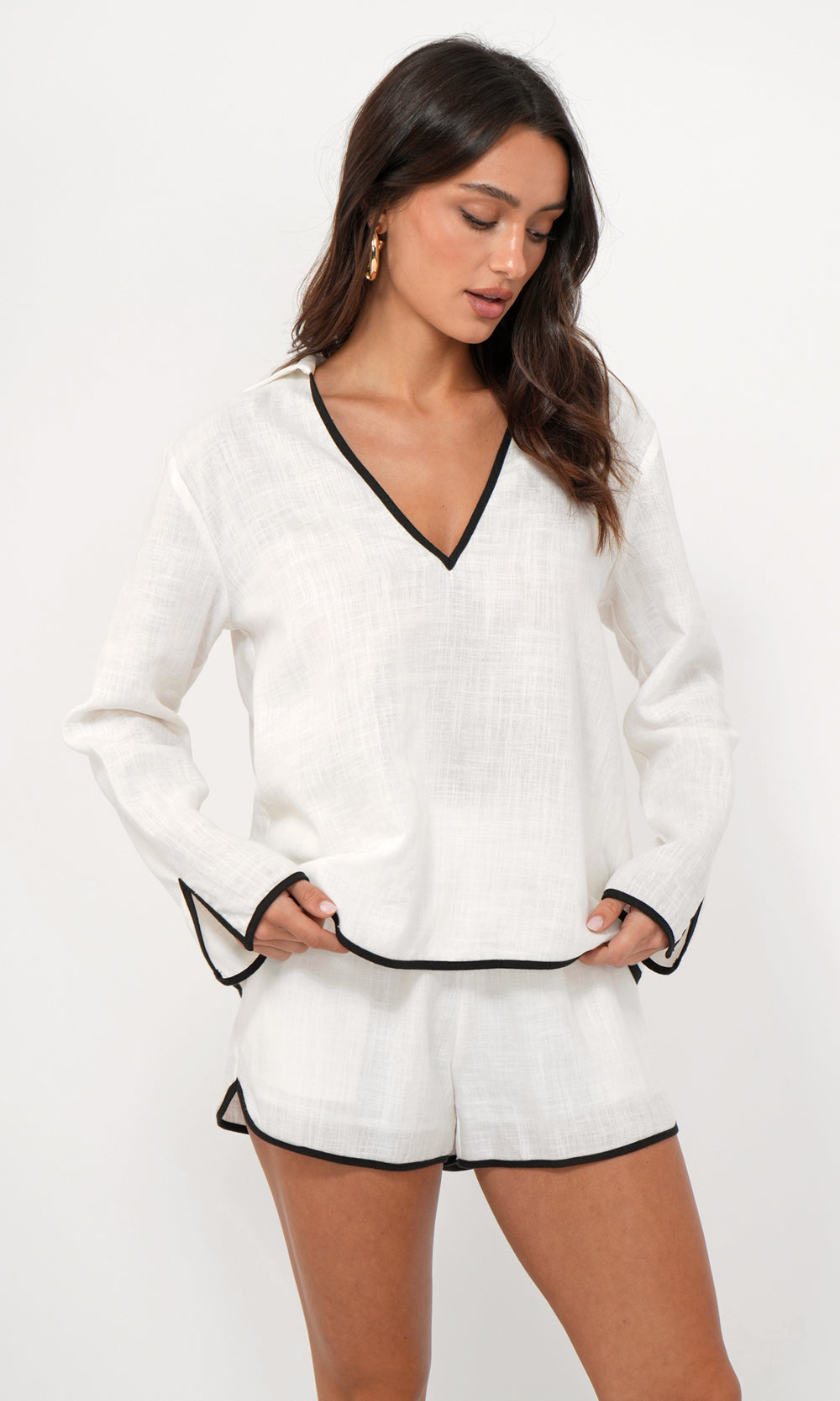 BEVERLY LINEN TOP