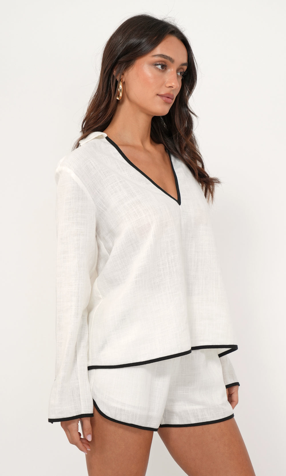 BEVERLY LINEN TOP