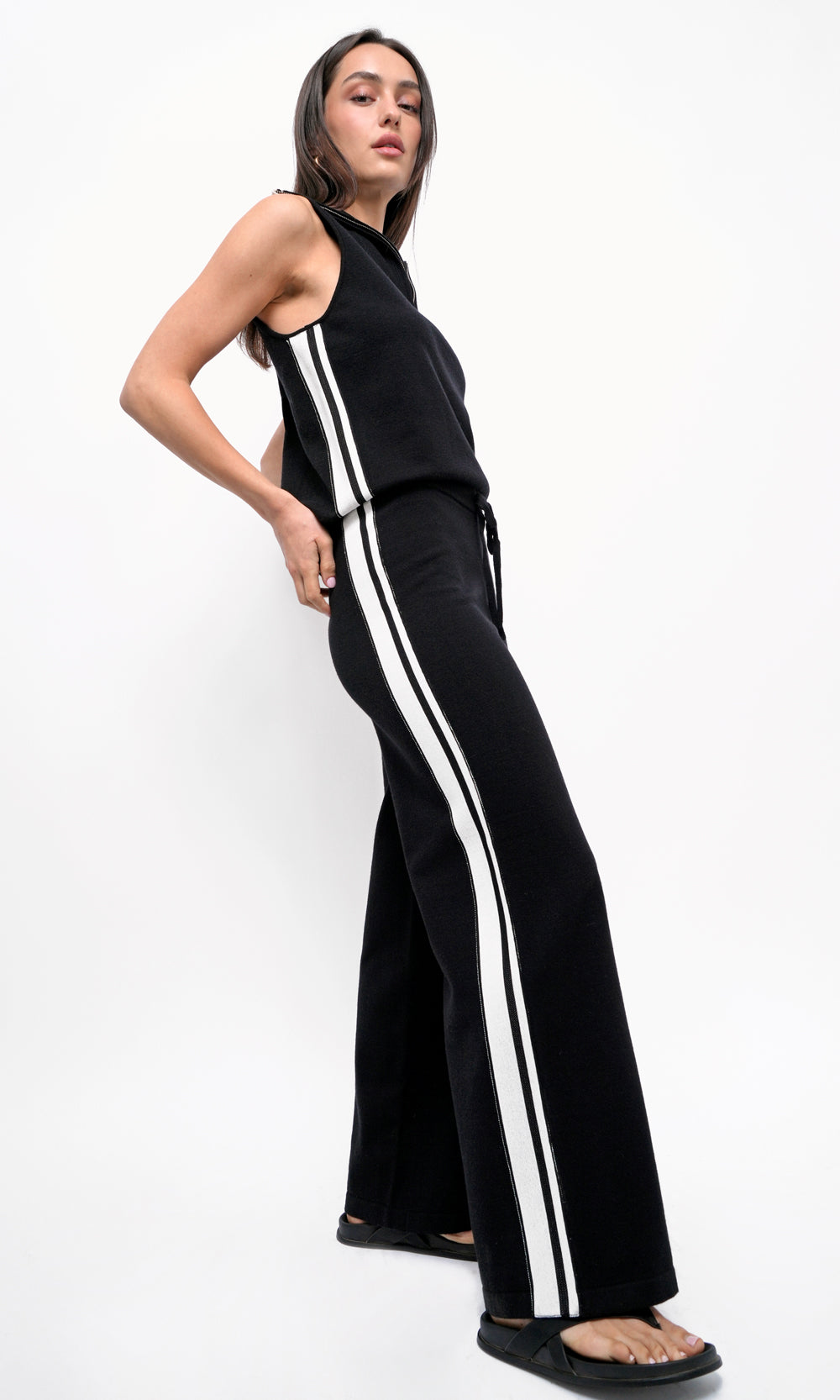 WESTON KNIT TOP - BLACK