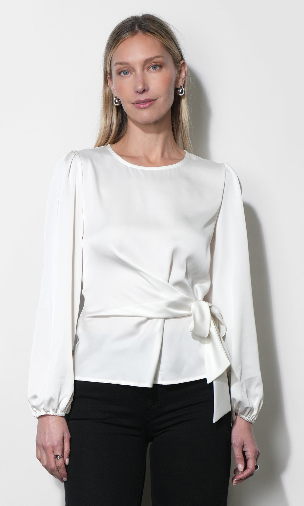 LOLA SIDE TIE BLOUSE