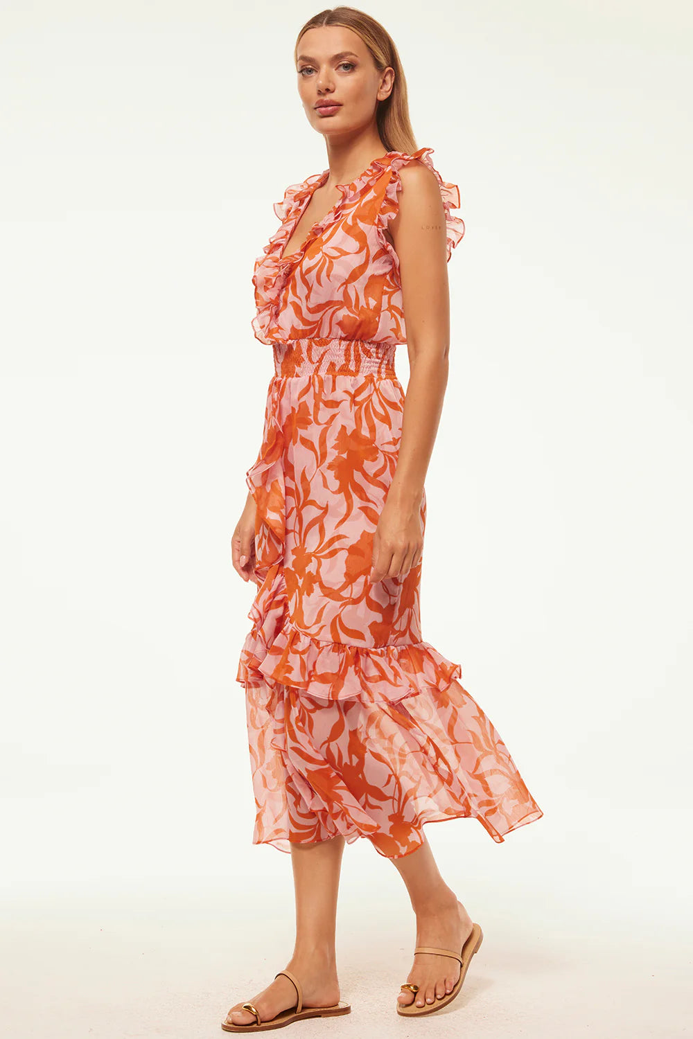 KIDADA DRESS - ATLAS FLORAL DESERT ROSE