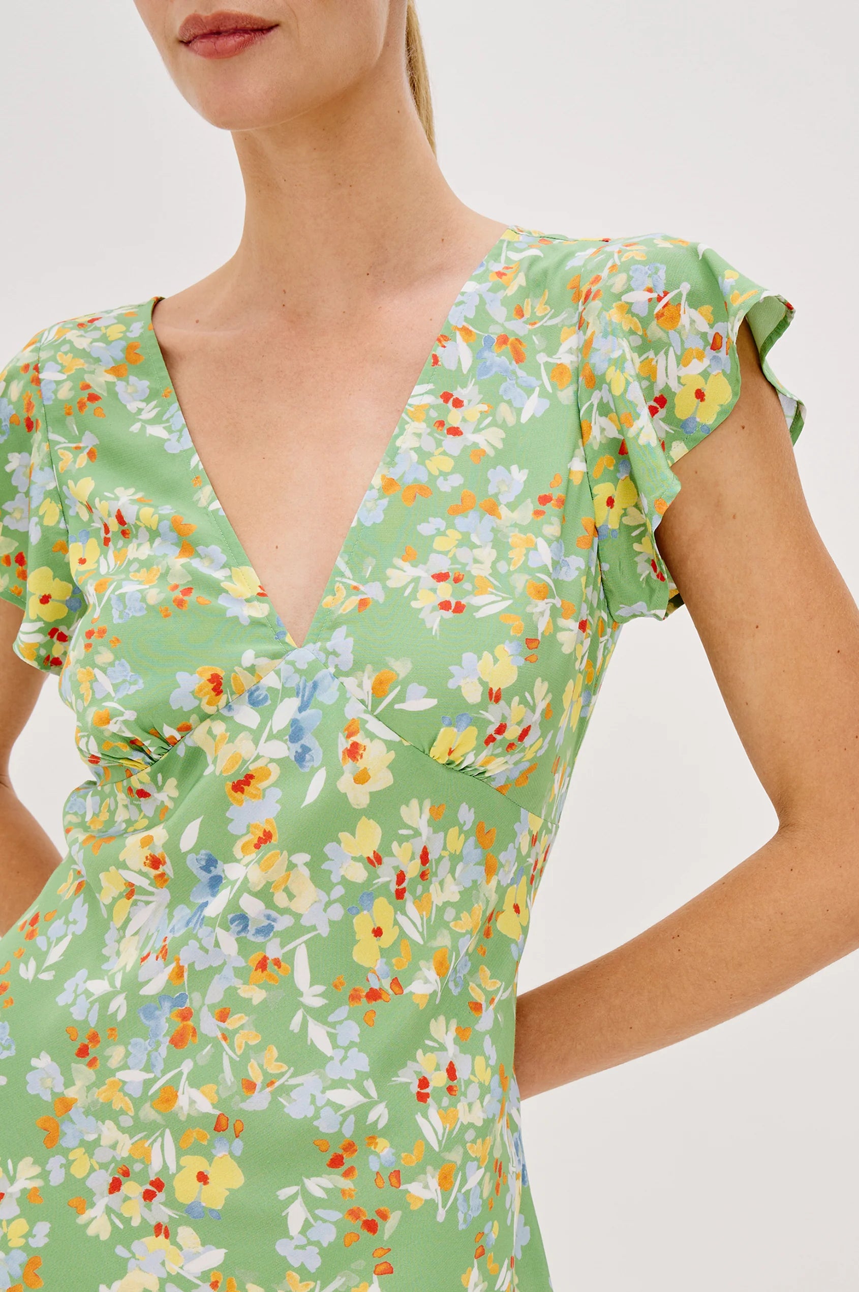 GIGI DRESS - GREEN MEADOW