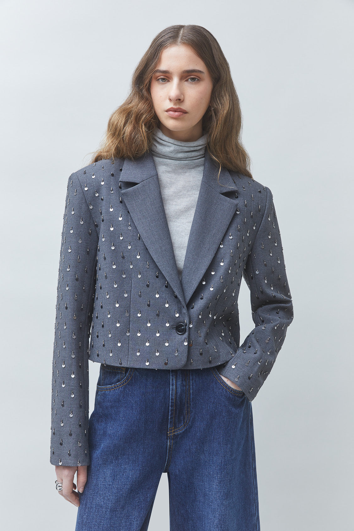 DIAMOND BLAZER - GRIS