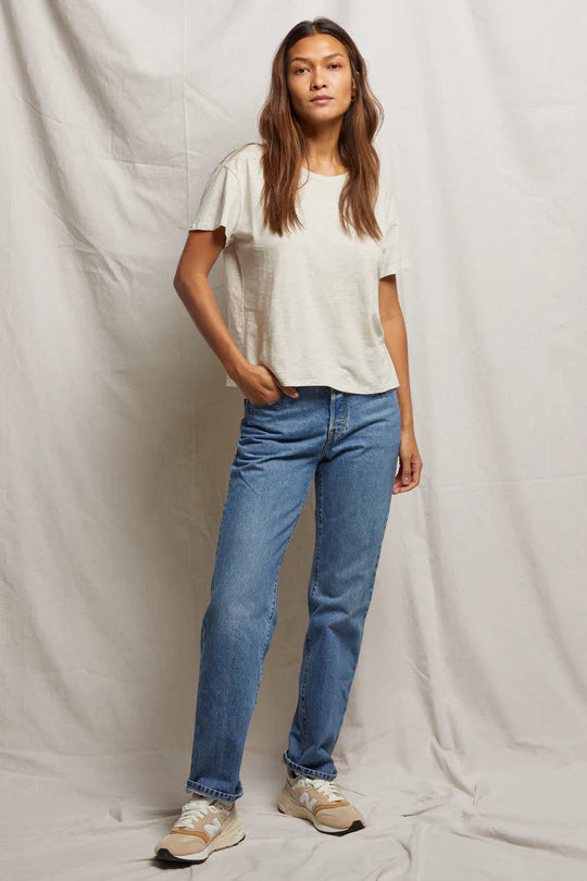 HARLEY BOXY CREW TEE - OATMEAL