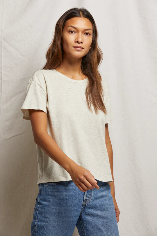 HARLEY BOXY CREW TEE - OATMEAL