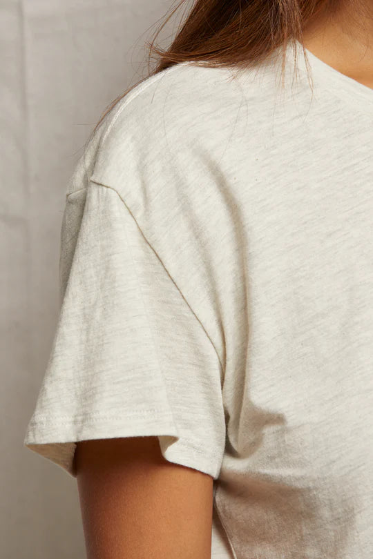 HARLEY BOXY CREW TEE - OATMEAL