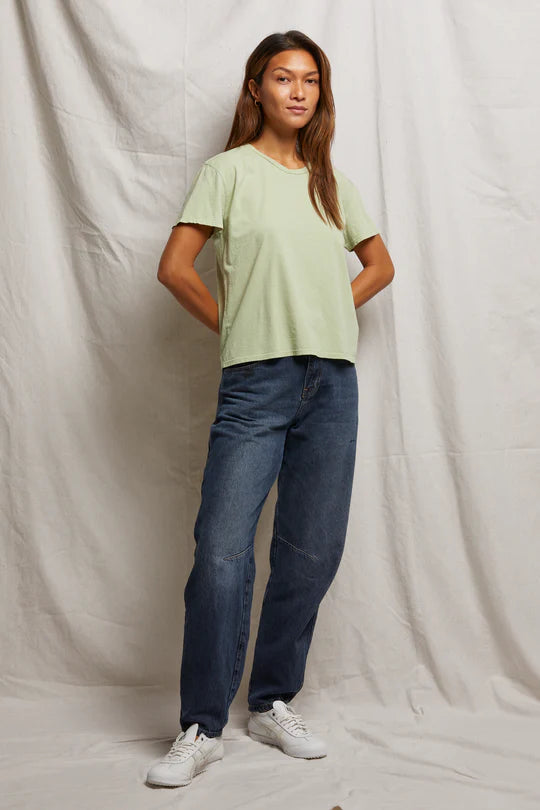 HARLEY BOXY CREW TEE - PISTACHIO
