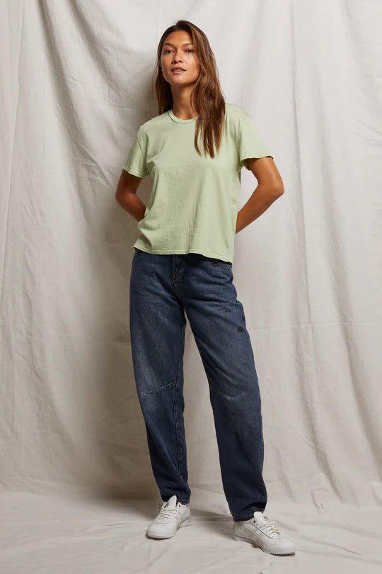HARLEY BOXY CREW TEE - PISTACHIO