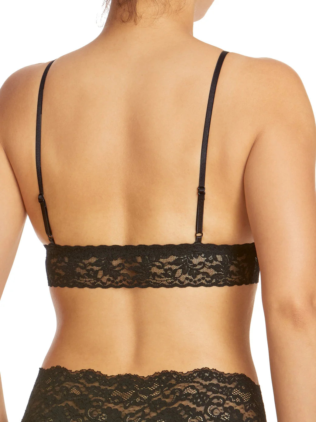 PADDED TRIANGLE BRALETTE - BLACK