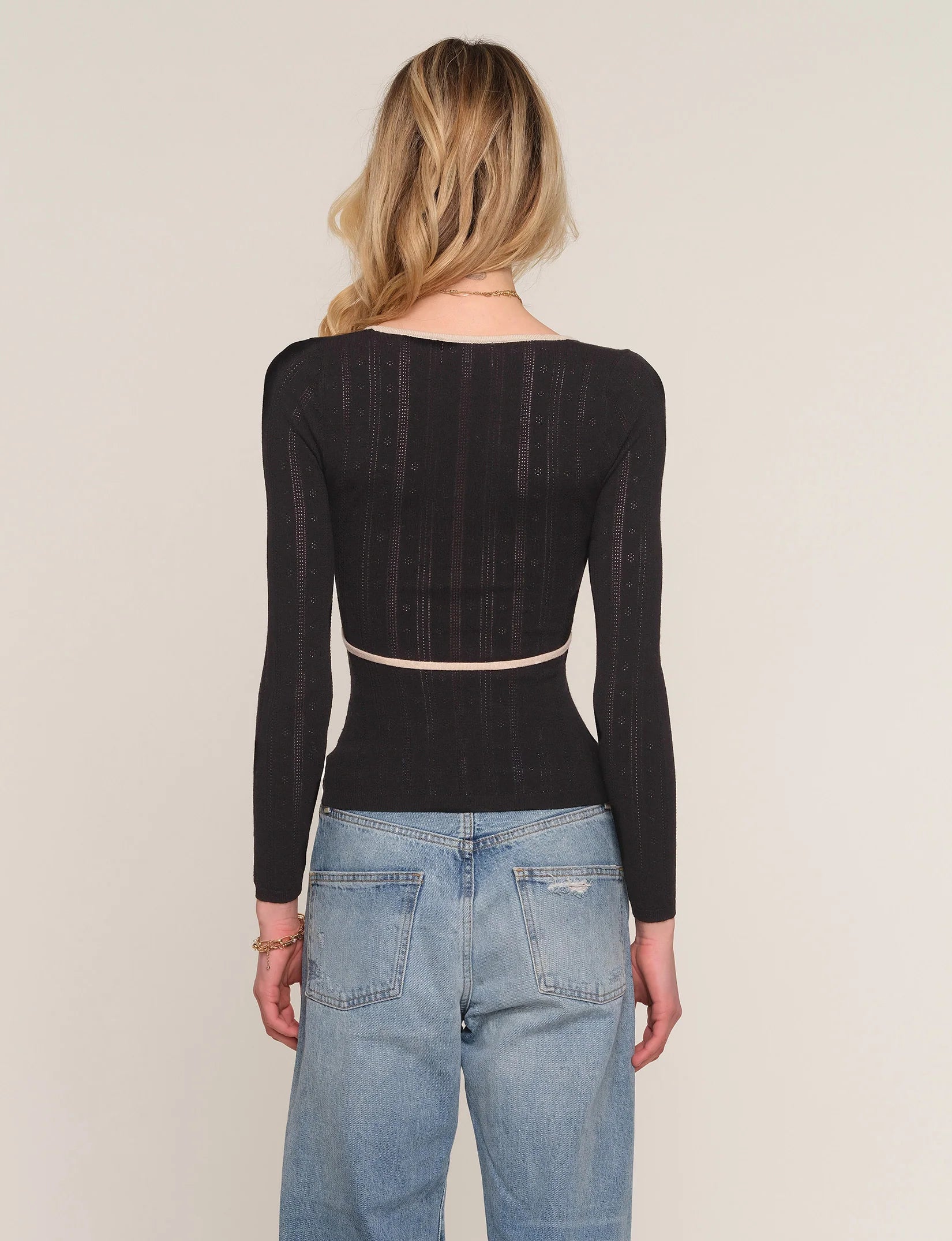 APEROL TOP - BLACK