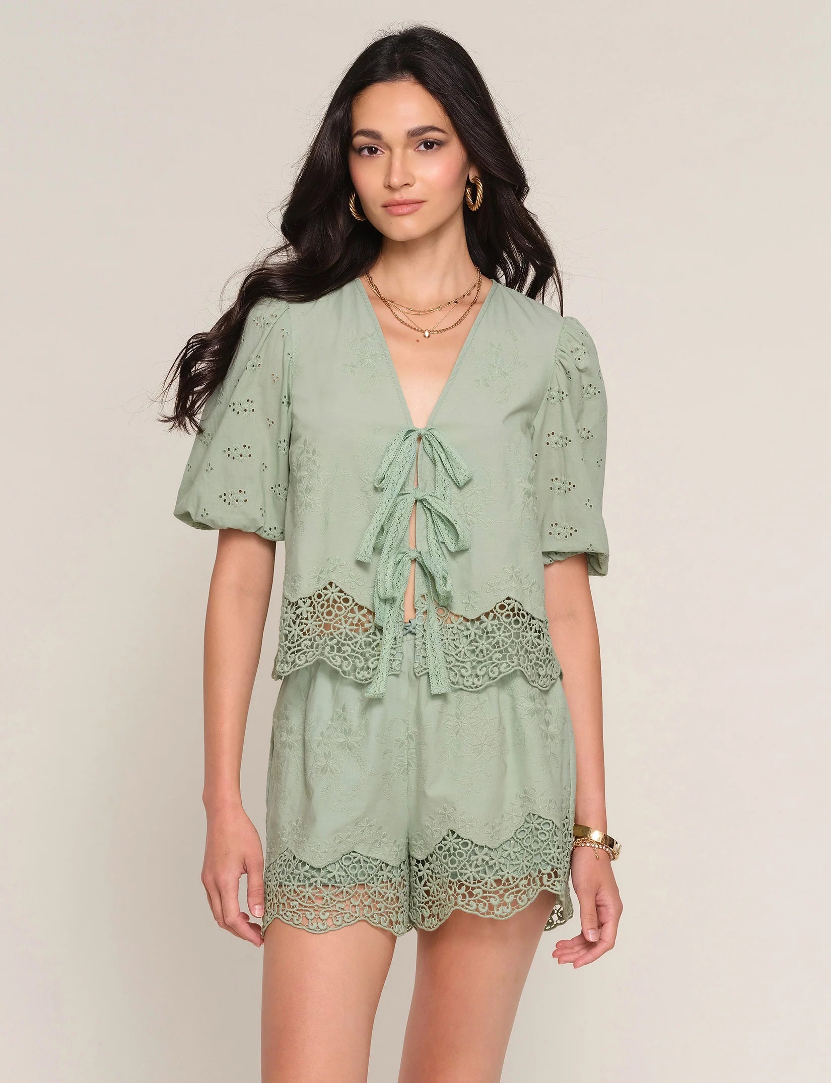 JANNA TWO PIECE SET - SAGE
