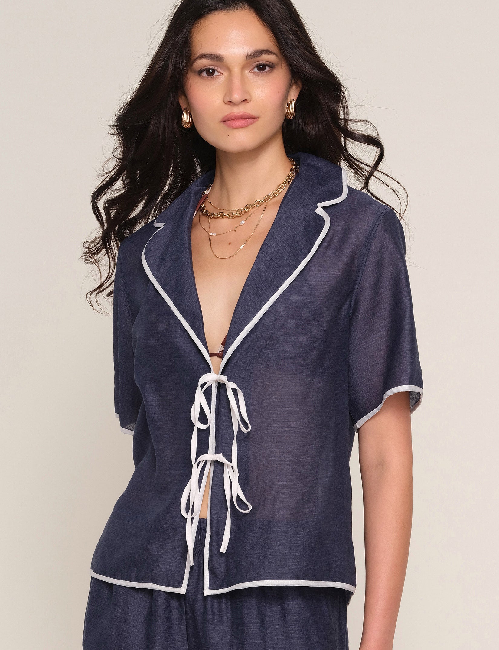 LIARA TWO PIECE SET - INDIGO