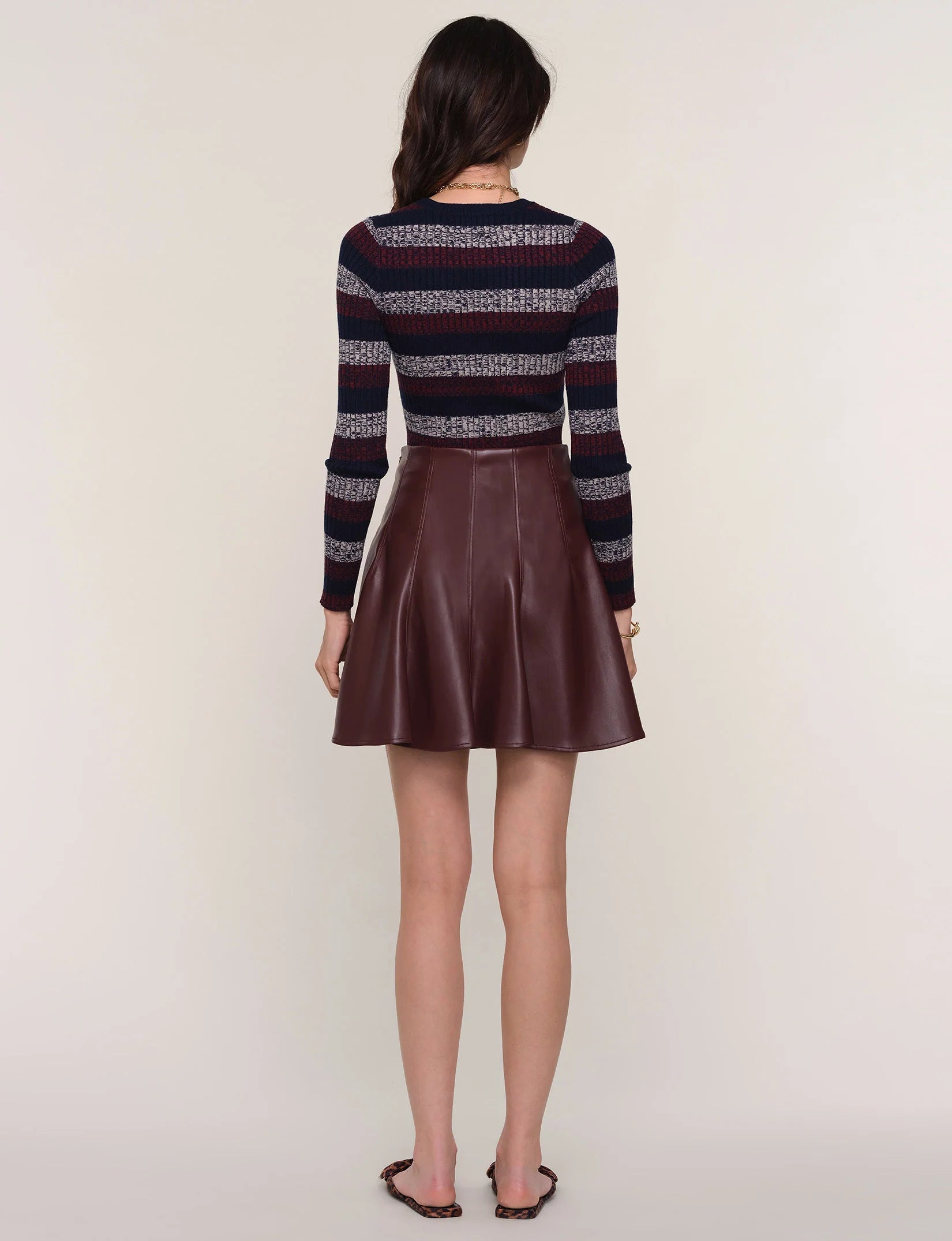 ATHENA SKIRT - OXBLOOD