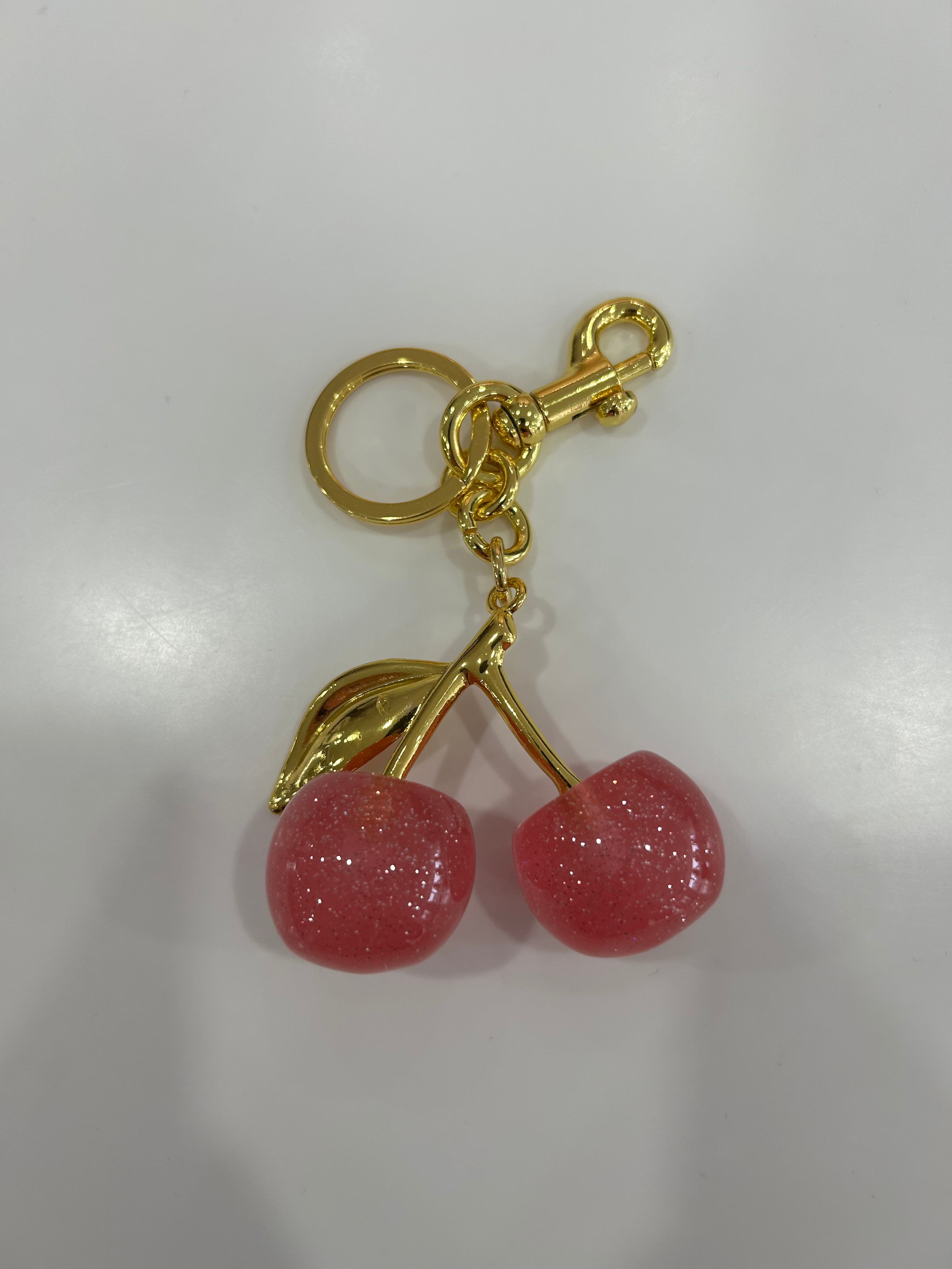 CHERRY BAG CHARM (VARIOUS COLOURS)
