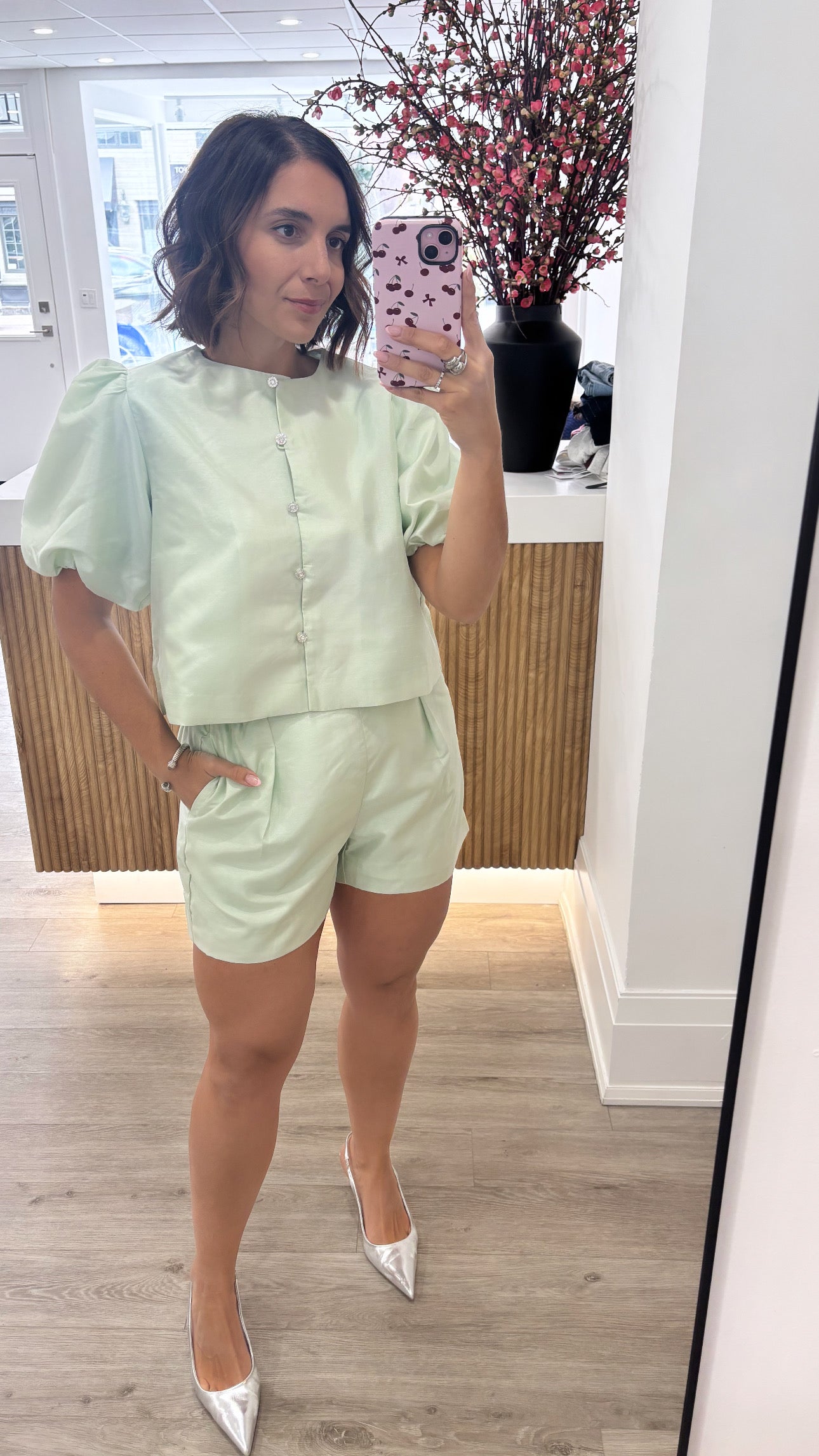 BAKARA SHORTS - VERT D'EAU