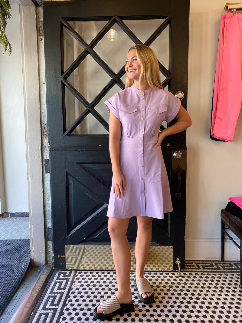 COLINE DRESS - MAUVE