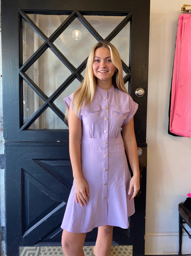 COLINE DRESS - MAUVE