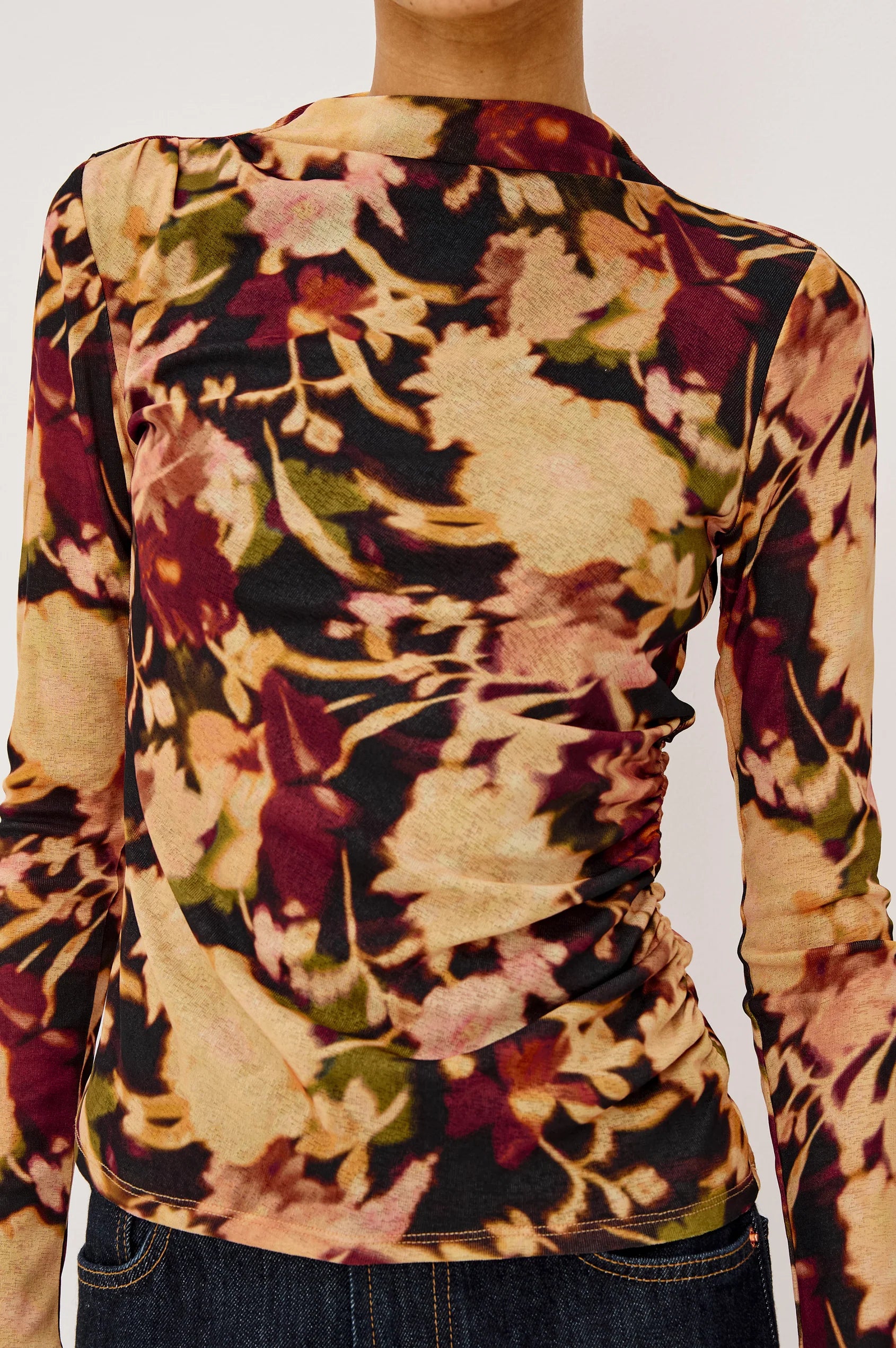 JOELLE TOP - DARK FLORA