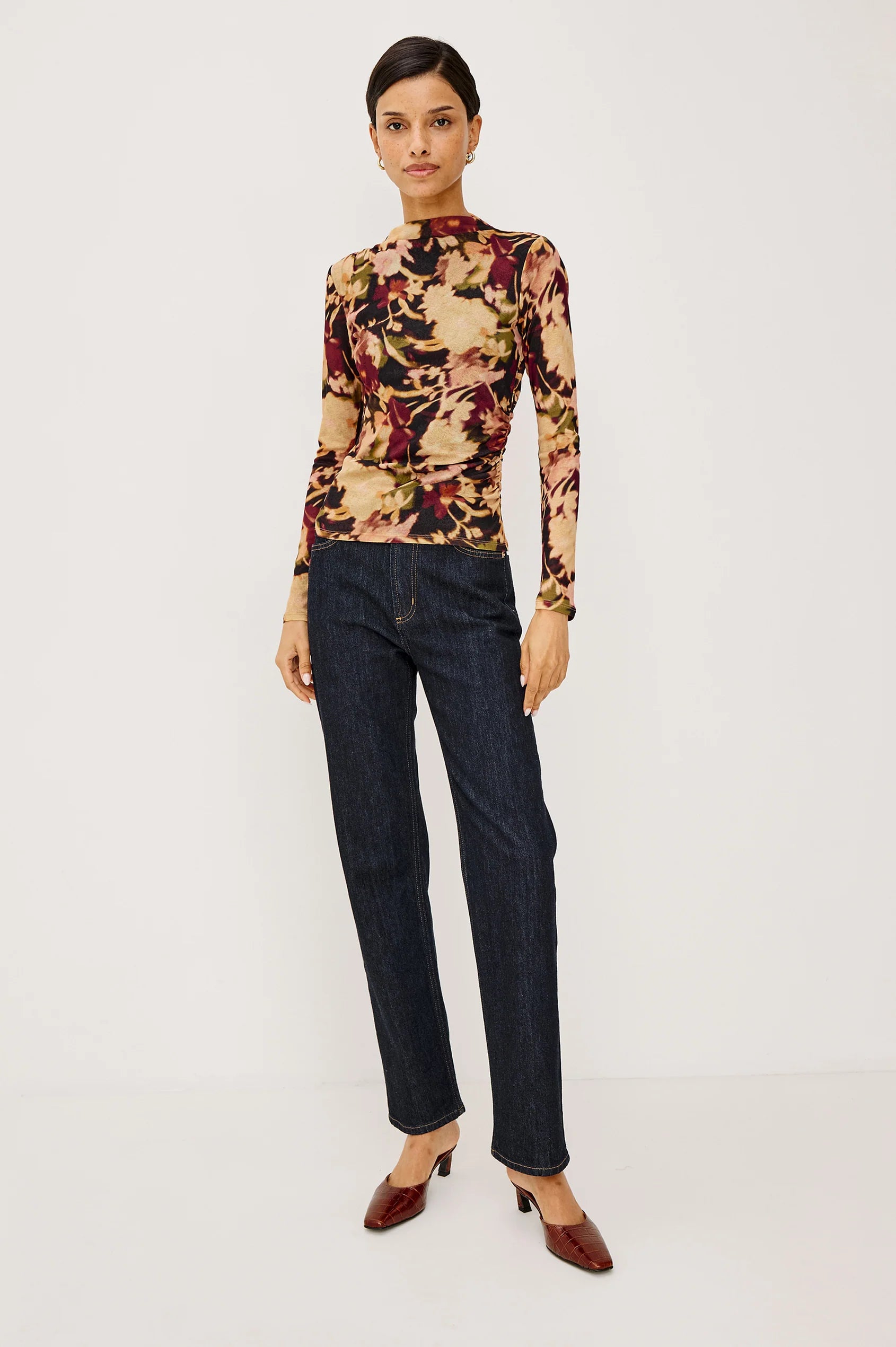 JOELLE TOP - DARK FLORA