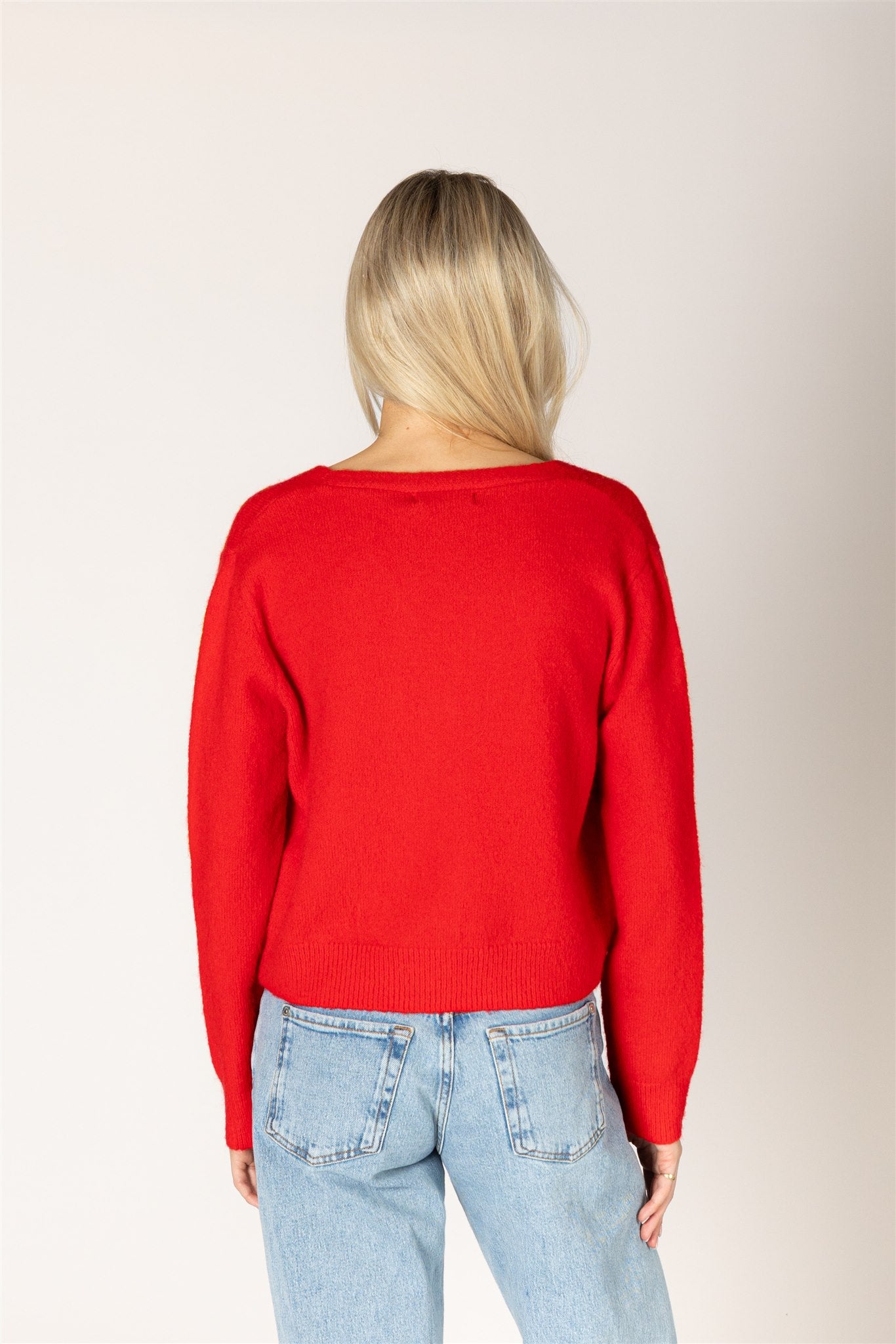 KAILIE CARDIGAN - SCARLET