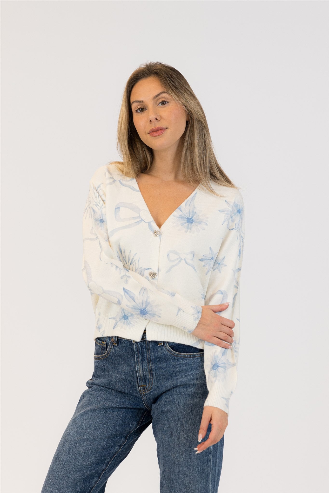 KAILIE BOW CARDIGAN