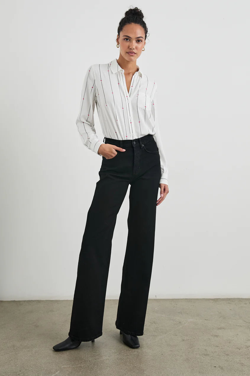 KATHRYN SHIRT - STRIPED HEARTS