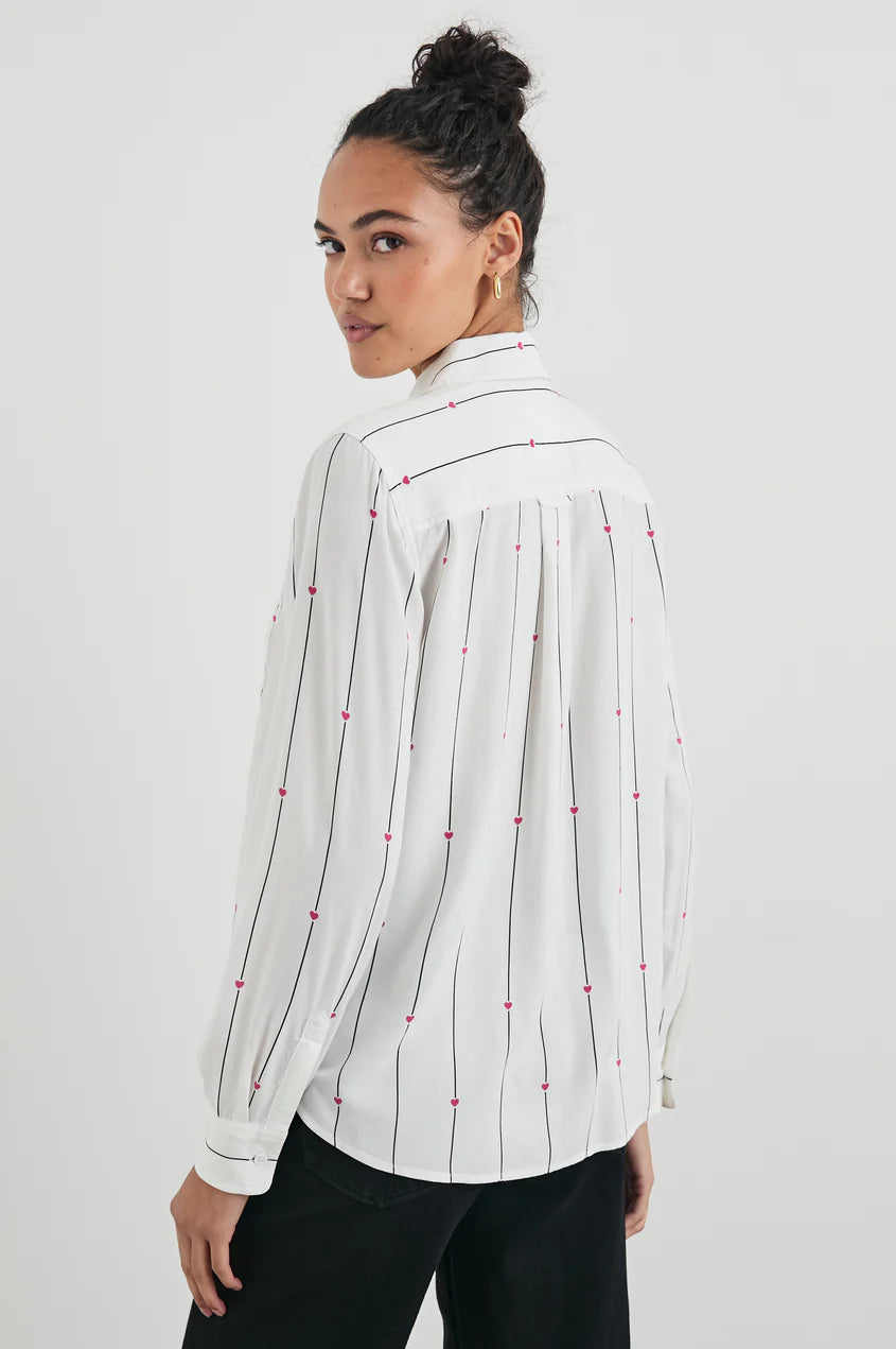 KATHRYN SHIRT - STRIPED HEARTS