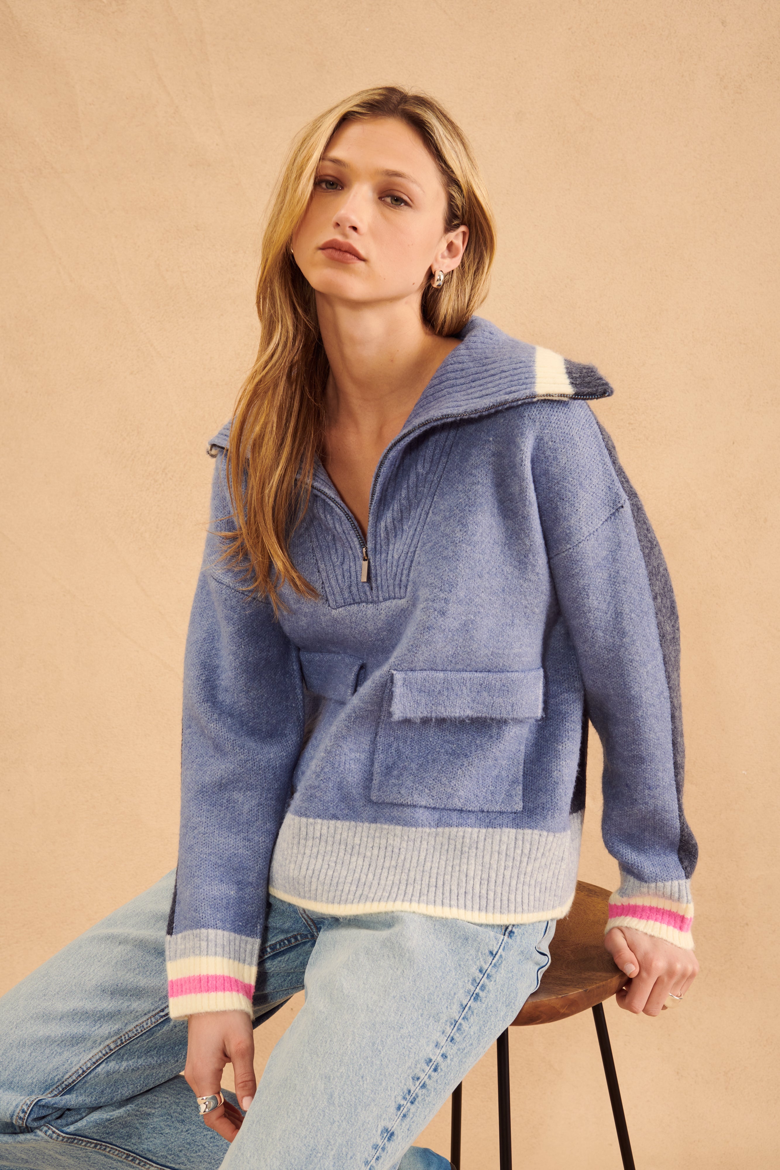KENNY SWEATER - VARSITY MELANGE