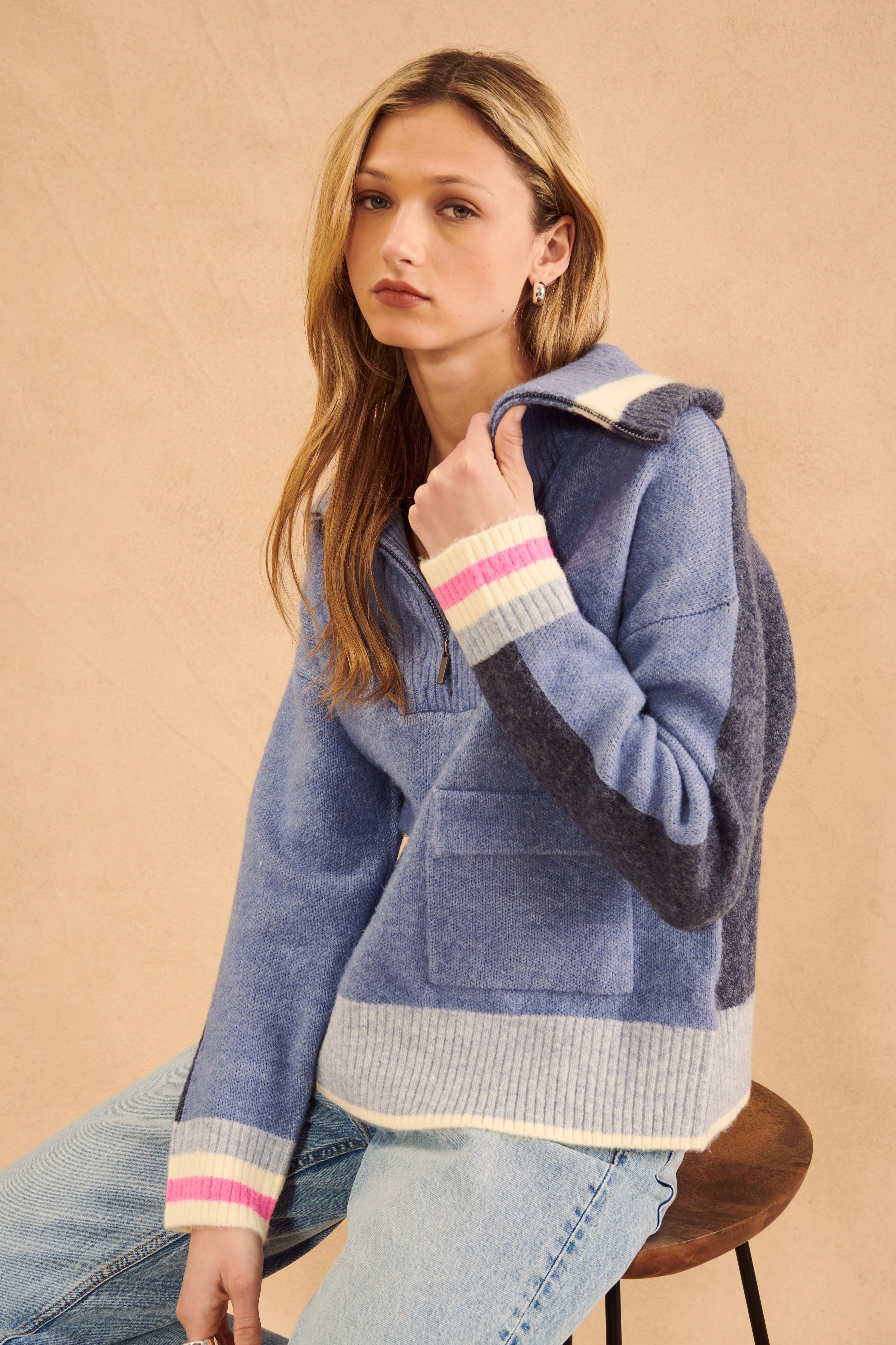 KENNY SWEATER - VARSITY MELANGE