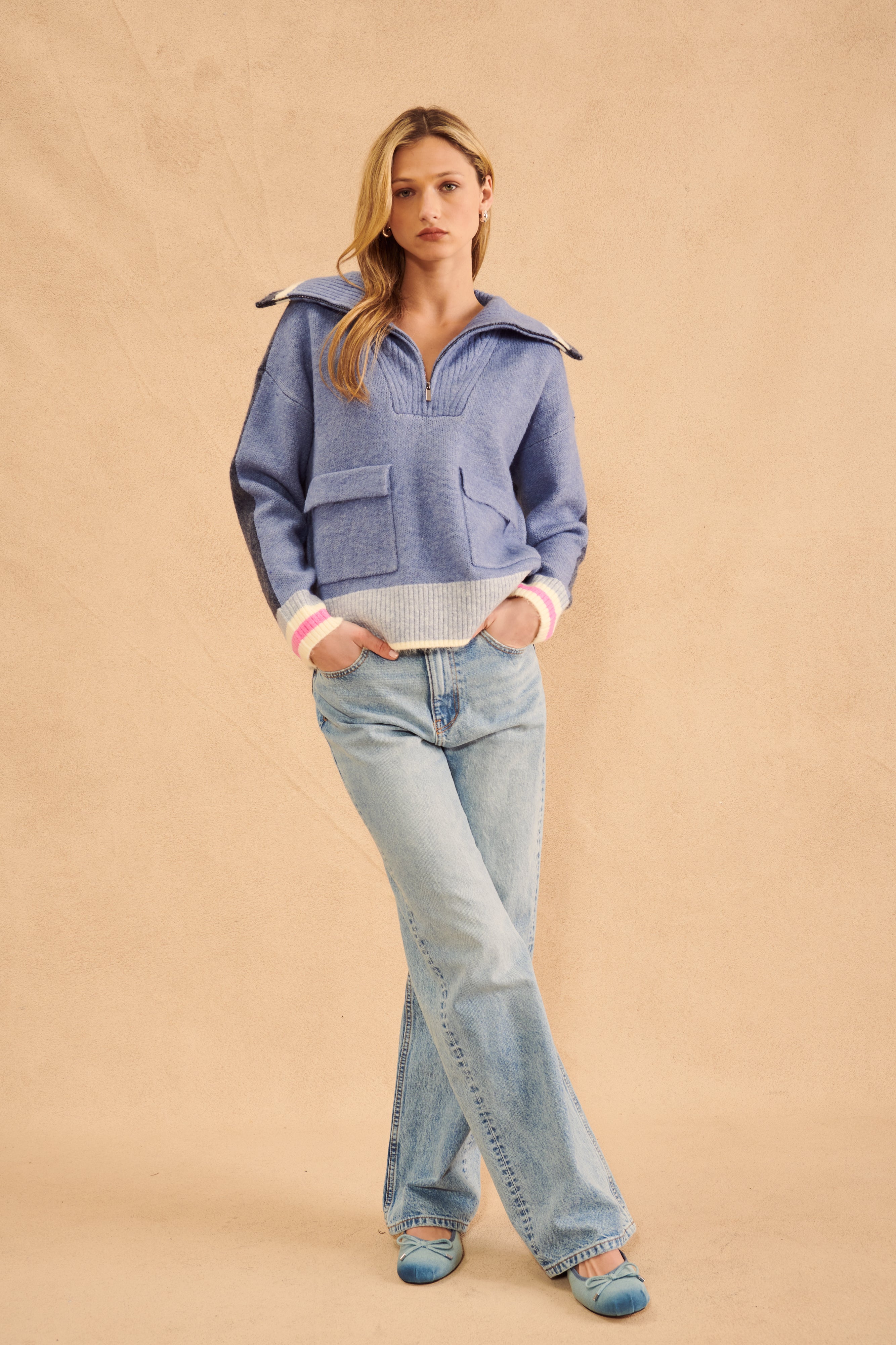 KENNY SWEATER - VARSITY MELANGE